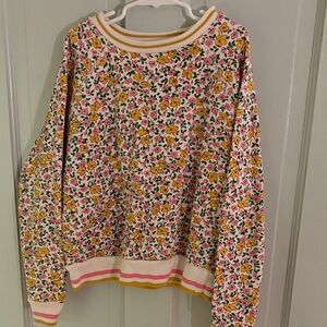 Mini Boden Floral Kids Top - Multicolor